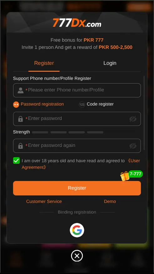 777DX Register